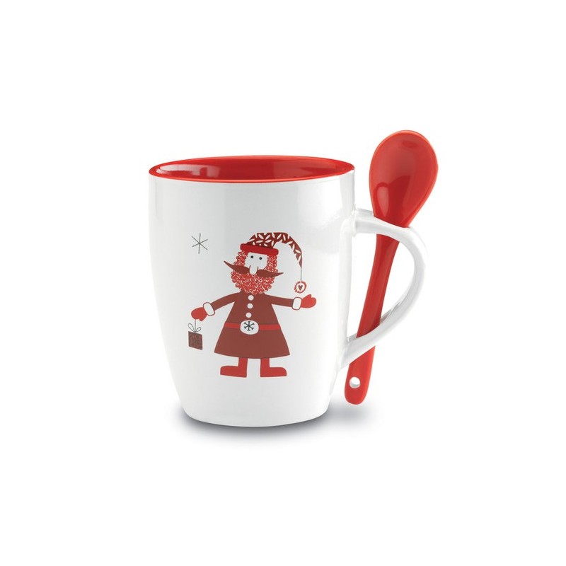 Mug CLAUS avec Cuillère - Un Cadeau Magique