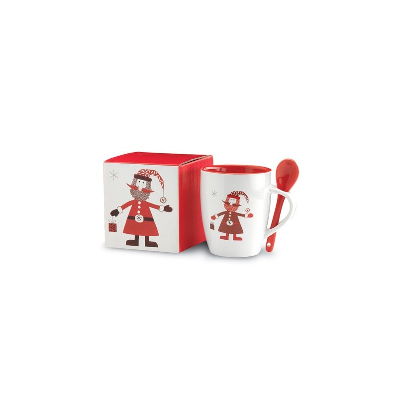 Mug CLAUS avec Cuillère - Un Cadeau Magique