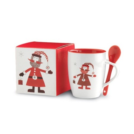 Mug CLAUS avec Cuillère - Un Cadeau Magique