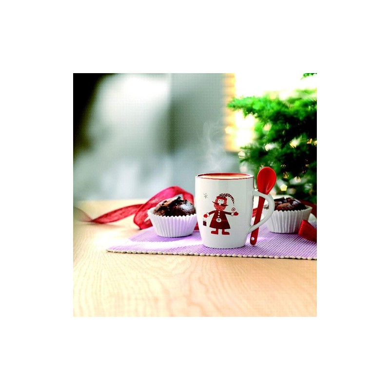 Mug Éco-responsable Personnalisé 250ml avec Cuillère - CLAUS goodies publicitaire événementiel