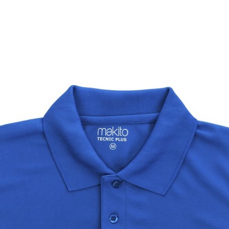 Polo personnalisé Tecnic Plus Matières : polyester Taille textile : L Couleurs : bleu objet promo petit budget