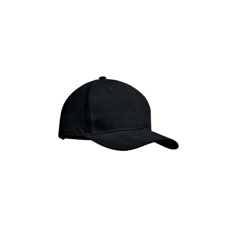 Casquette personnalisable en coton lourd à 6 panneaux - TEKAPO Matières : coton Couleurs : noir