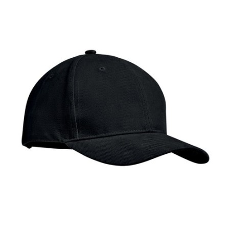 Casquette personnalisable en coton lourd à 6 panneaux - TEKAPO Matières : coton Couleurs : noir