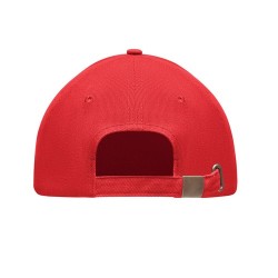 Casquette personnalisable en coton lourd à 6 panneaux - TEKAPO Matières : coton Couleurs : rouge cadeau client original