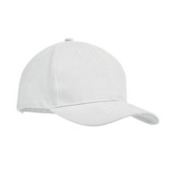 Casquette personnalisable en coton lourd à 6 panneaux - TEKAPO Matières : coton Couleurs : blanc goodies publicitaire événementi