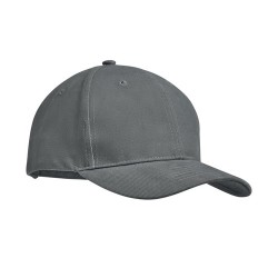 Casquette personnalisable en coton lourd à 6 panneaux - TEKAPO Matières : coton Couleurs : gris personnalisable avec votre logo