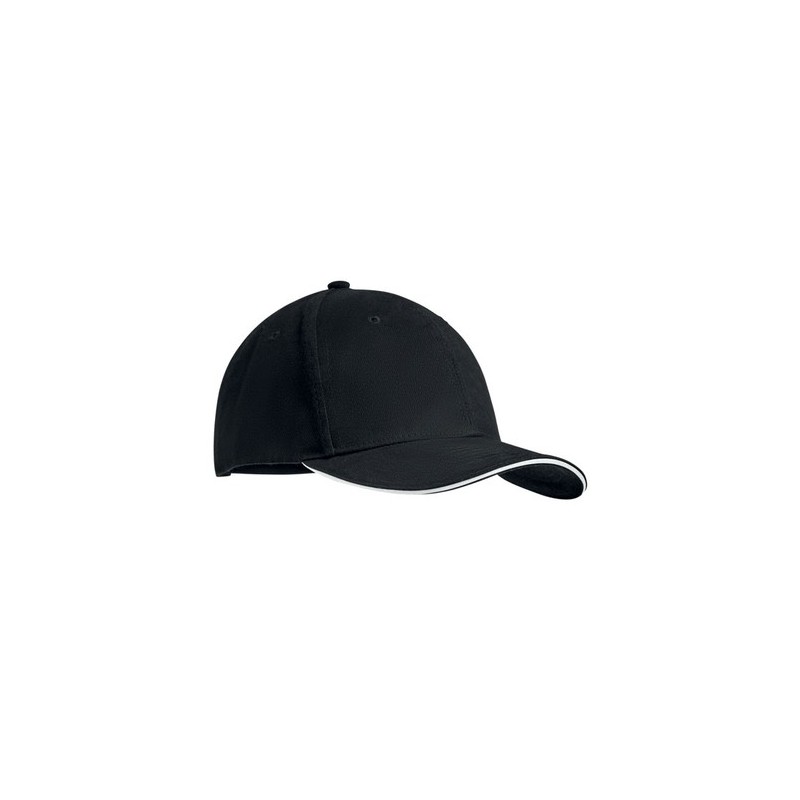 Casquette personnalisable en coton lourd à 6 panneaux - TEKAPO Matières : coton Couleurs : blanc cadeau entreprise pas cher
