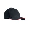 Casquette personnalisable en coton lourd à 6 panneaux - TEKAPO Matières : coton Couleurs : noir livraison express 24h 48h