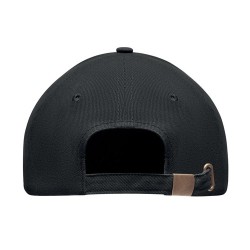 Casquette personnalisable en coton lourd à 6 panneaux - TEKAPO Matières : coton Couleurs : noir cadeau collaborateur premium