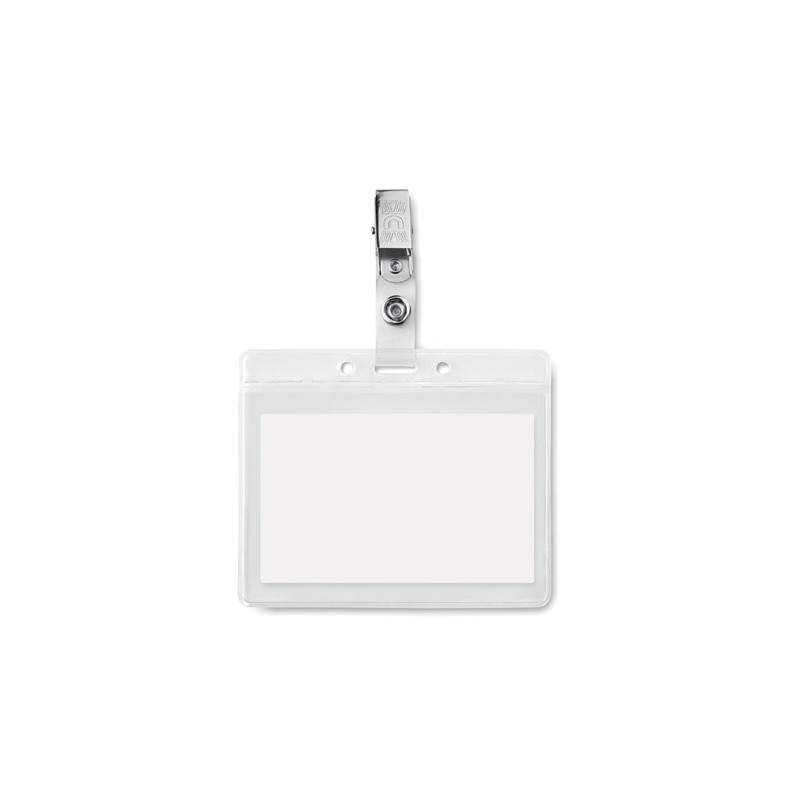 Badge holder en PVC personnalisé - CLIPBADGE personnalisable avec votre logo