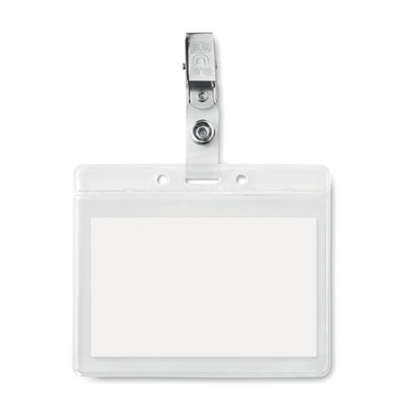 Badge holder en PVC personnalisé - CLIPBADGE personnalisable avec votre logo