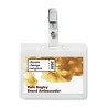 Badge holder en PVC personnalisé - CLIPBADGE cadeau entreprise pas cher