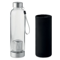 Bouteille en verre  personnalisée - UTAH TEA Matières : verre Couleurs : noir