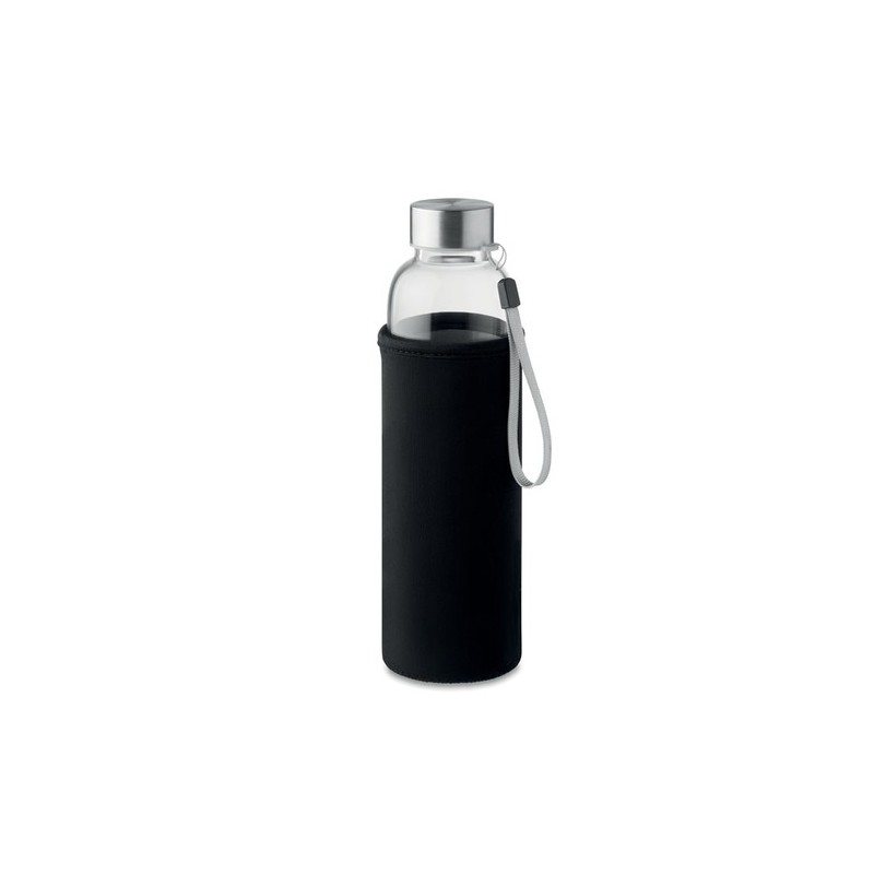 Bouteille en verre  personnalisée - UTAH TEA Matières : verre Couleurs : noir personnalisable avec votre logo