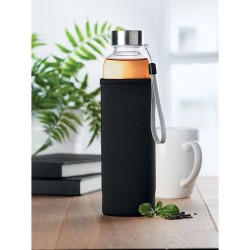 Bouteille en verre  personnalisée - UTAH TEA Matières : verre Couleurs : noir impression haute définition
