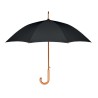 Parapluie Éco-responsable 23,5'' en RPET pongé - CUMULI Matières : métal Couleurs : noir