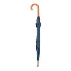 Parapluie Éco-responsable 23,5'' en RPET pongé - CUMULI Matières : métal Couleurs : bleu impression haute définition