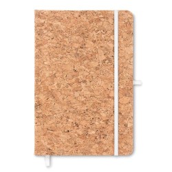 Carnet A5 en liège  - SUBER Matières : papier Couleurs : blanc personnalisable avec votre logo