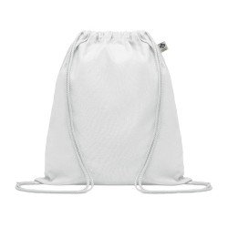 Sac à cordon personnalisé en coton organique YUKI COLOUR Matières : coton biologique Couleurs : blanc