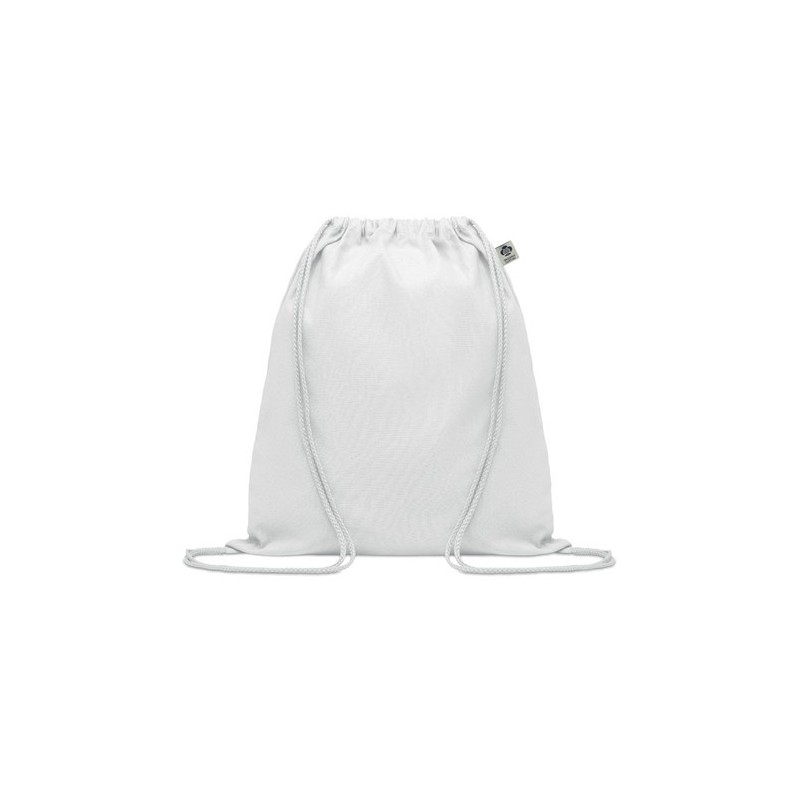 Sac à cordon personnalisé en coton organique YUKI COLOUR Matières : coton biologique Couleurs : blanc