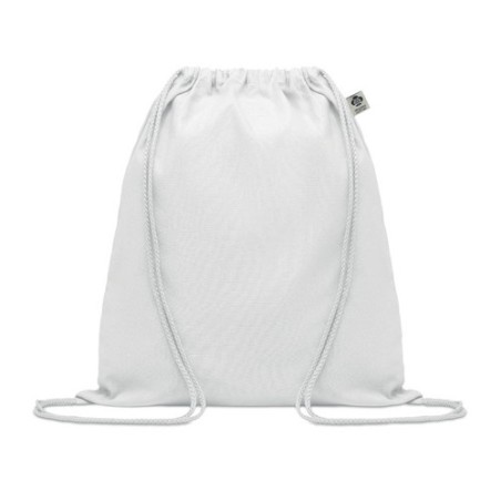 Sac à cordon personnalisé en coton organique YUKI COLOUR Matières : coton biologique Couleurs : blanc
