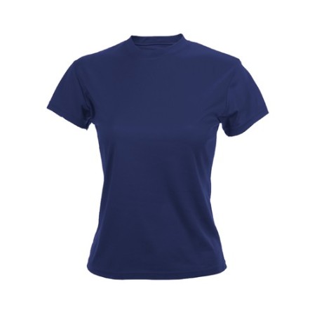T-Shirt Femme Personnalisé Éco-responsable - Tecnic Plus Matières : polyester Taille textile : S Couleurs : bleu marine marquage