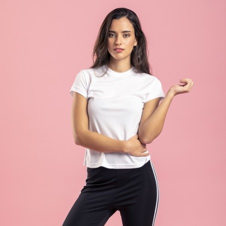 T-Shirt Femme Personnalisé Éco-responsable - Tecnic Plus Matières : polyester Taille textile : S Couleurs : bleu marine personna