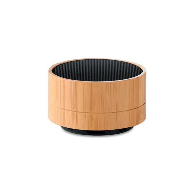 Haut-parleur sans fil en bambou  - SOUND BAMBOO Couleurs : noir cadeau entreprise pas cher