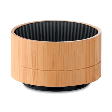 Haut-parleur sans fil en bambou  - SOUND BAMBOO Couleurs : noir cadeau entreprise pas cher