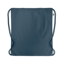 Sac à cordon personnalisé en coton organique YUKI COLOUR Matières : coton biologique Couleurs : bleu goodies entreprise design