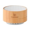 Haut-parleur sans fil en bambou  - SOUND BAMBOO Couleurs : blanc livraison express 24h 48h