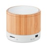 Haut-parleur sans fil  en bambou - SOUND BAMBOO Couleurs : blanc goodies publicitaire événementiel
