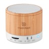Haut-parleur sans fil  en bambou - SOUND BAMBOO Couleurs : blanc objet promotionnel éco-responsable