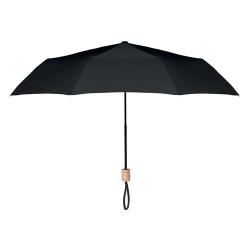 Parapluie pliable personnalisé TRALEE Matières : métal Couleurs : noir