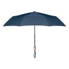Parapluie pliable personnalisé TRALEE Matières : métal Couleurs : bleu impression haute définition