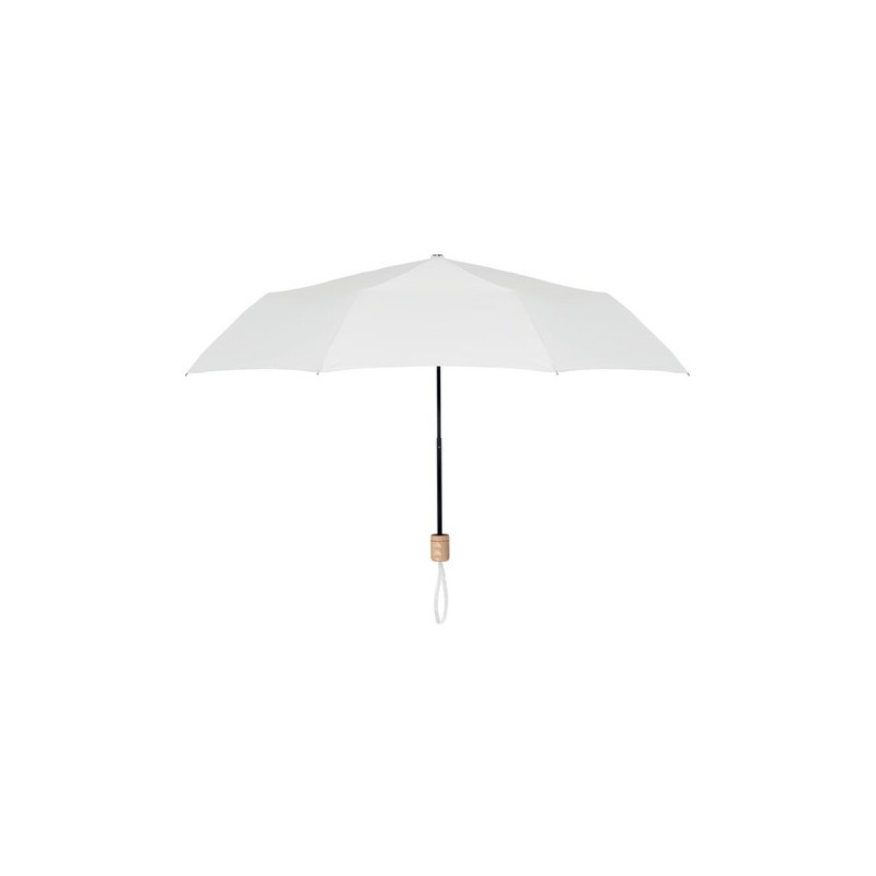 Parapluie pliable personnalisé TRALEE Matières : métal Couleurs : blanc personnalisable avec votre logo