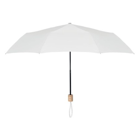 Parapluie pliable personnalisé TRALEE Matières : métal Couleurs : blanc personnalisable avec votre logo