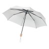 Parapluie pliable personnalisé TRALEE Matières : métal Couleurs : blanc objet promotionnel éco-responsable
