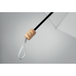 Parapluie pliable personnalisé TRALEE Matières : métal Couleurs : blanc impression logo haute qualité