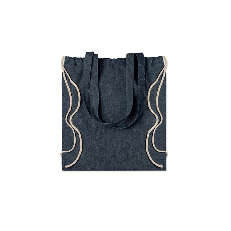 Sac en coton recyclé  MOIRA DUO Matières : coton recyclé Couleurs : bleu personnalisation rapide en France