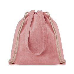 Sac en coton recyclé  MOIRA DUO Matières : coton recyclé Couleurs : rouge personnalisable avec votre logo