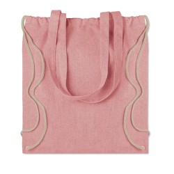 Sac en coton recyclé  MOIRA DUO Matières : coton recyclé Couleurs : rouge cadeau collaborateur premium