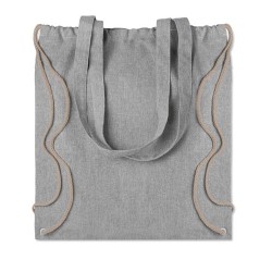 Sac en coton recyclé  MOIRA DUO Matières : coton recyclé Couleurs : gris objet promotionnel éco-responsable