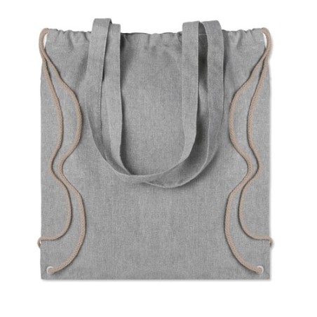 Sac en coton recyclé  MOIRA DUO Matières : coton recyclé Couleurs : gris objet promotionnel éco-responsable