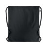 Sac à cordon personnalisé en coton organique YUKI COLOUR Matières : coton biologique Couleurs : noir accessoire événementiel uni