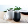 Verre double paroi 300ml  CHIN CHIN avec paille en acier personnalisée Matières : acier inoxydable Couleurs : noir livraison exp