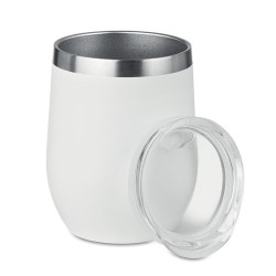 Verre double paroi 300ml  CHIN CHIN avec paille en acier personnalisée Matières : acier inoxydable Couleurs : noir 2