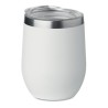 Verre double paroi 300ml  CHIN CHIN avec paille en acier personnalisée Matières : acier inoxydable Couleurs : blanc impression h