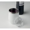 Verre double paroi 300ml  CHIN CHIN avec paille en acier personnalisée Matières : acier inoxydable Couleurs : blanc objet promot