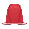 Sac à cordon personnalisé en coton organique YUKI COLOUR Matières : coton biologique Couleurs : rouge goodies publicitaire événe